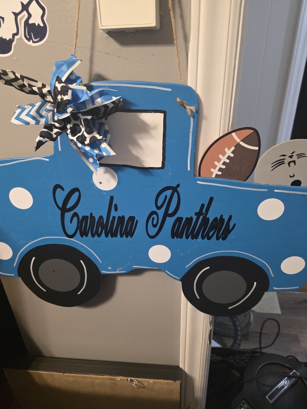 Blue Truck Wall Accent - Team Decorative Sign